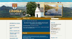 Desktop Screenshot of lhotkanadlabem.cz